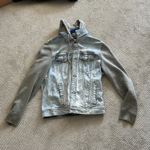 Hollister Jean jacket with sweatshirt sleeves built in